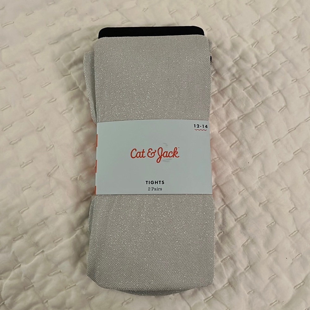 NWT! 2 pairs Cat & Jack tights
